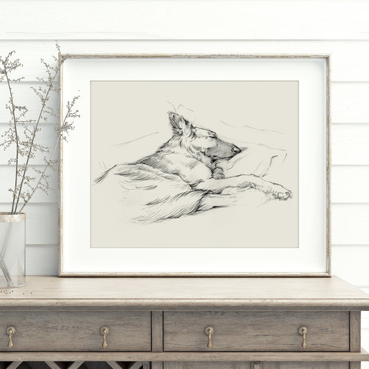 German Shepherd Fine Art Print